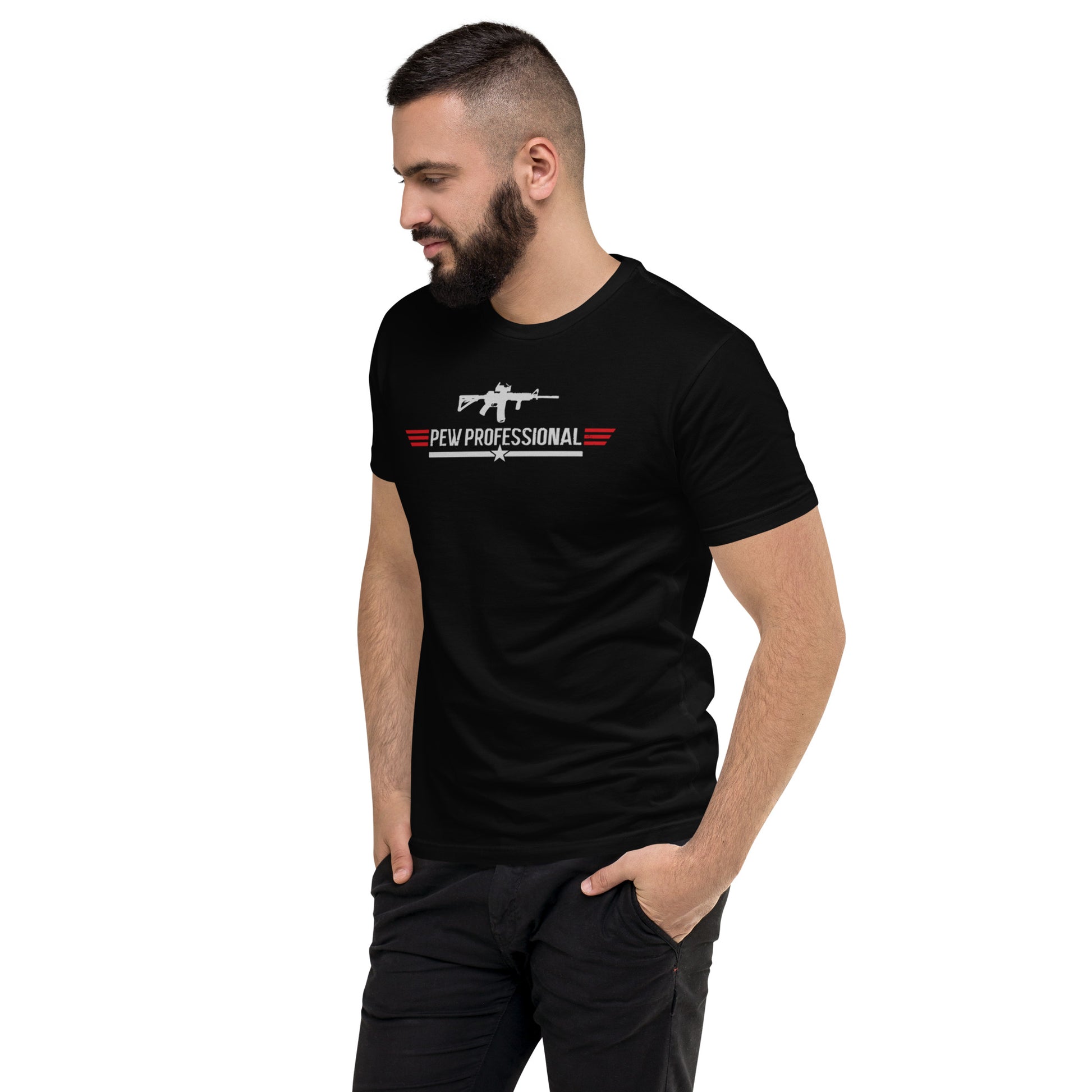 Pew Professional T- Shirt - GunSlingersCoffeeCo