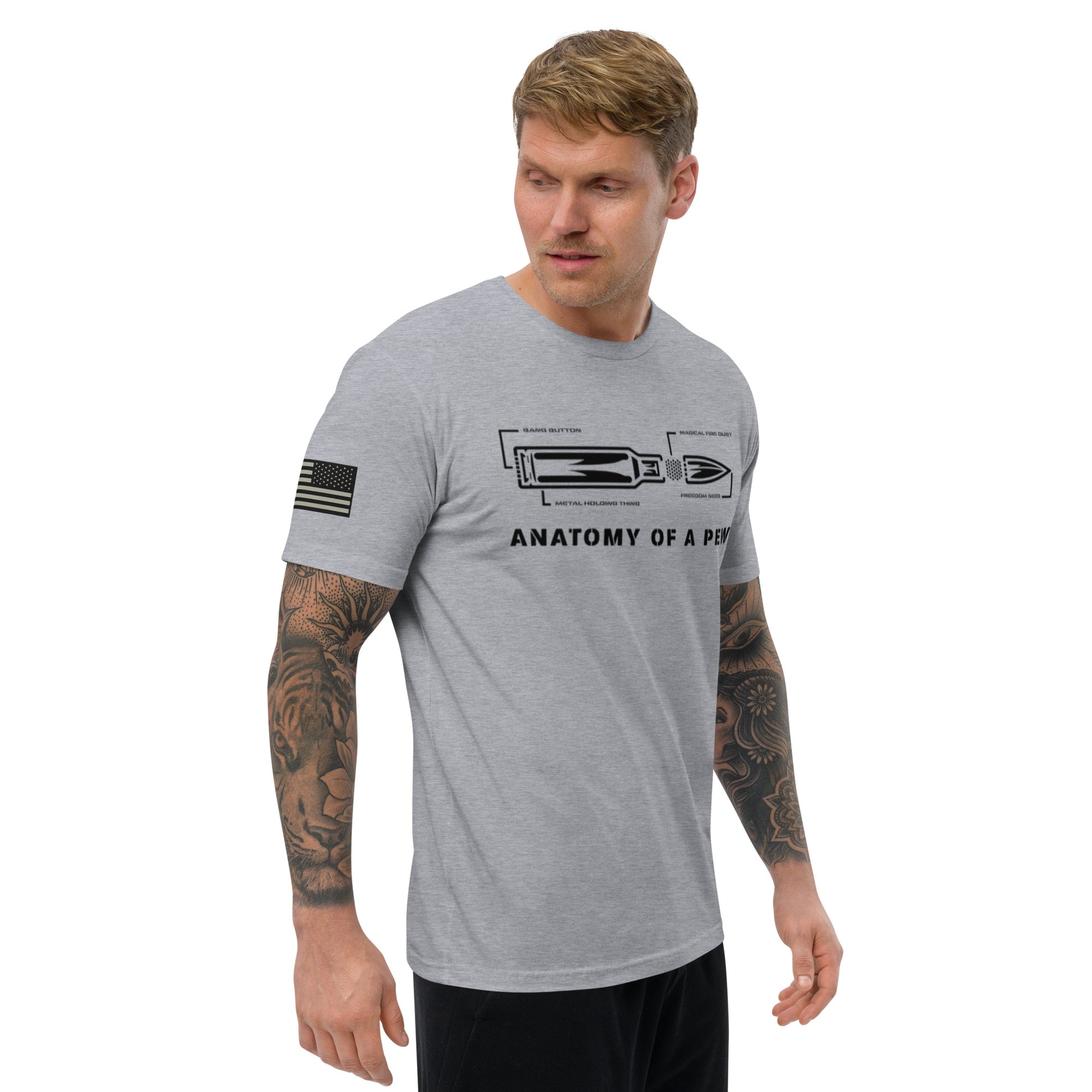 Anatomy of the Pew T-Shirt - GunSlingersCoffeeCo