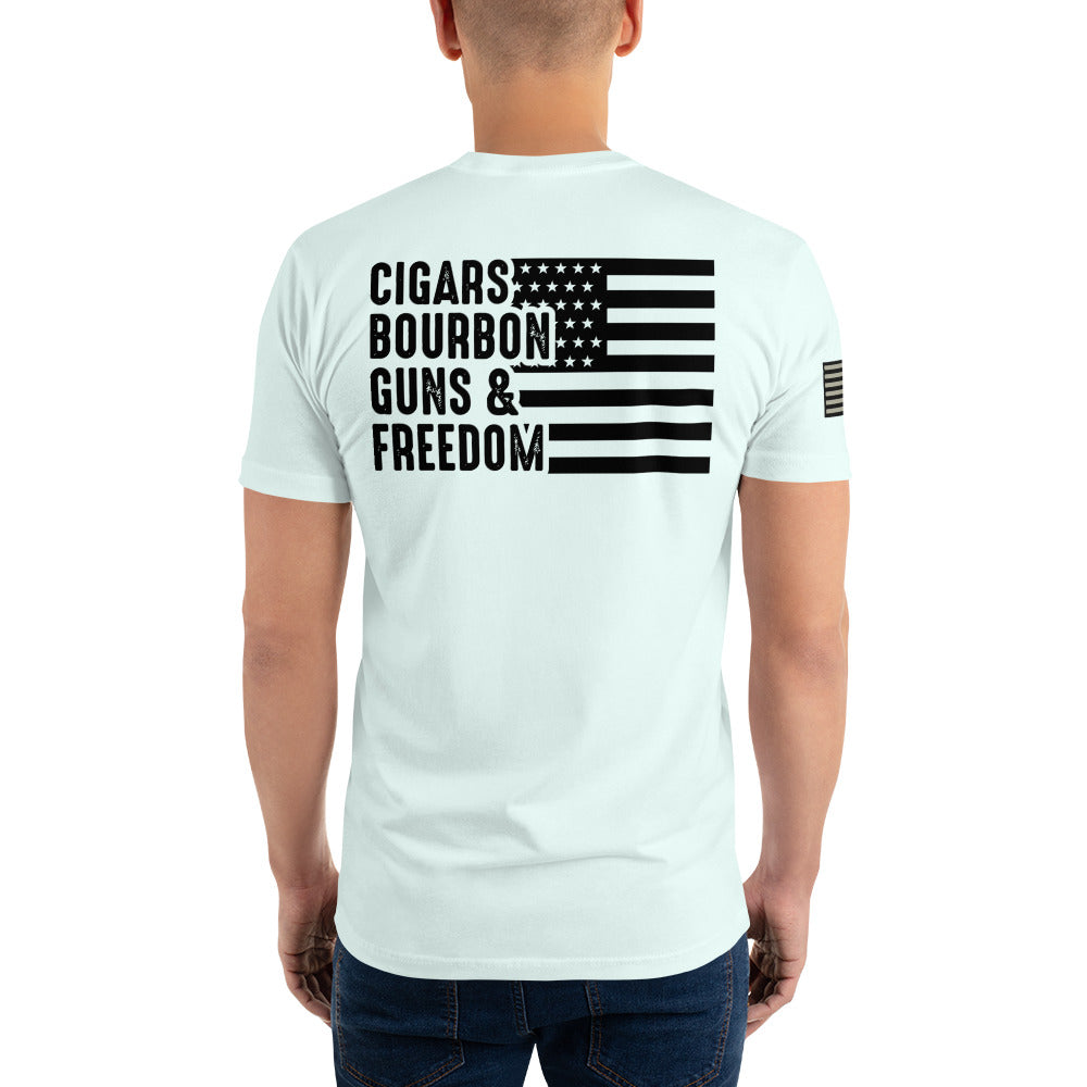 Bourbon, Gun's & Freedom T- Shirt - GunSlingersCoffeeCo