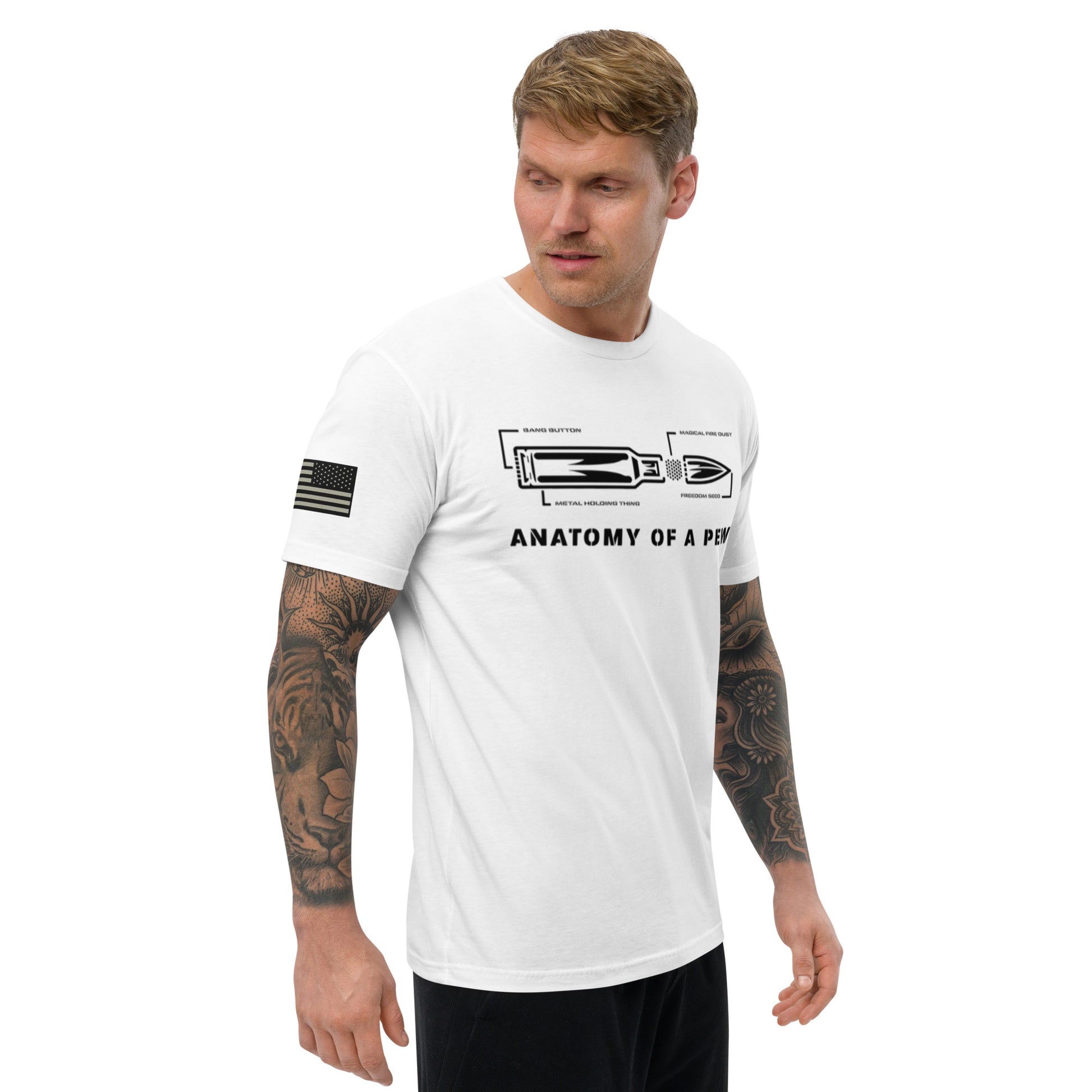 Anatomy of the Pew T-Shirt - GunSlingersCoffeeCo