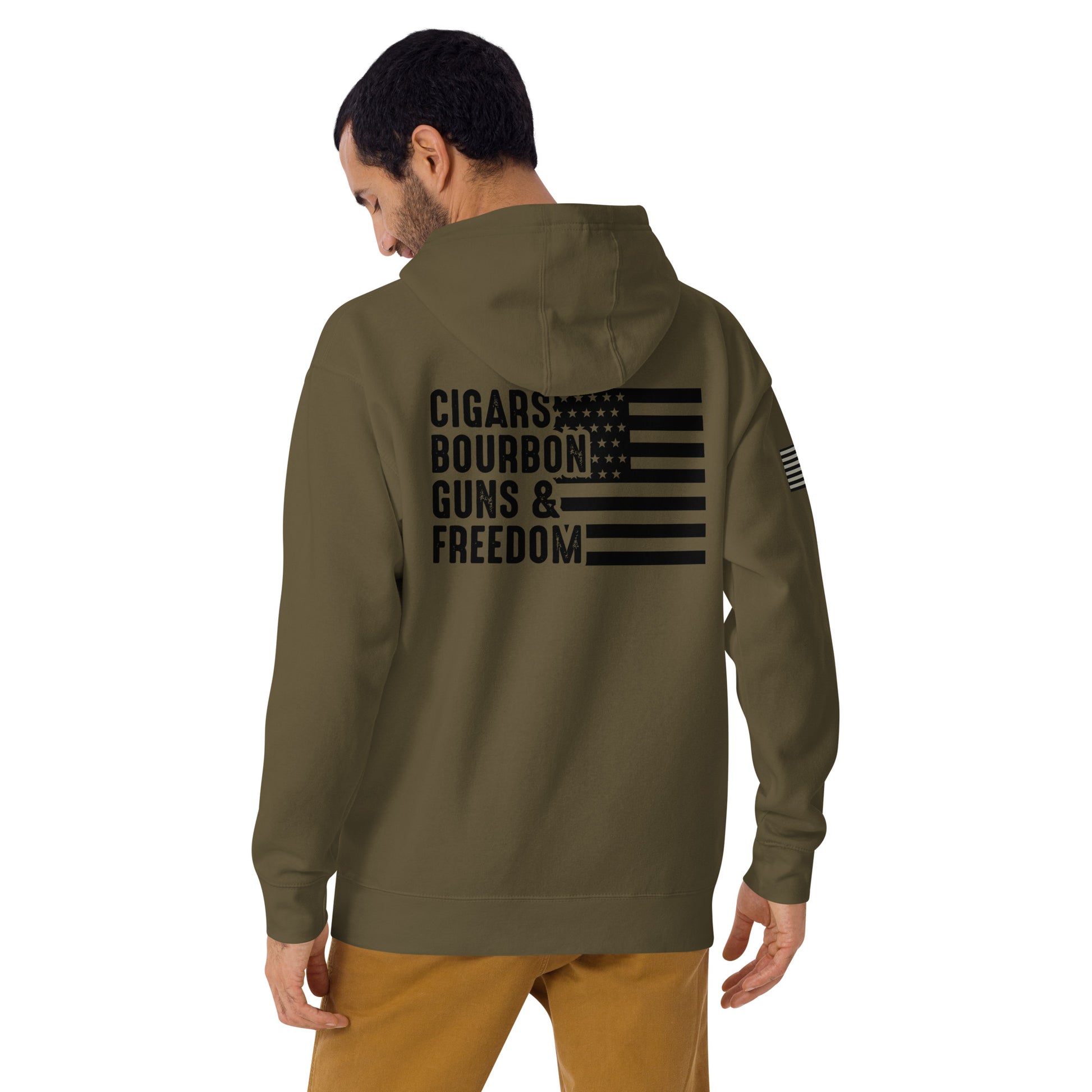 Bourbon Gun's & Freedom Hoodie - GunSlingersCoffeeCo